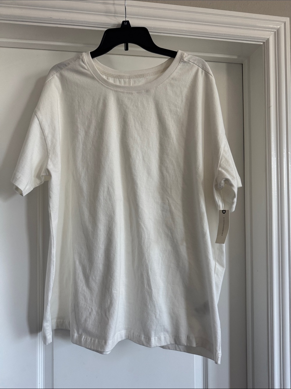 Pilcro White Short Sleeve Crew Tee